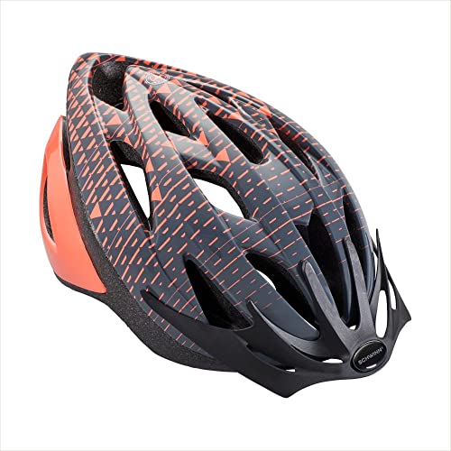 Schwinn Thrasher Adult Bike Helmet, Dial Fit Adjustment, Lightweight Microshell, Suggested Fit 58-62cm Non-Lighted, Coral