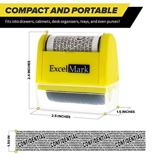 ExcelMark Rolling Identity Theft Stamp (Large) | The Storepaperoomates Retail Market - Fast Affordable Shopping