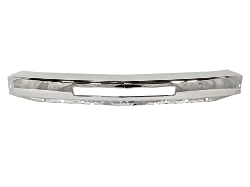 MBI AUTO – Chrome, Steel Front Bumper Impact Face Bar Compatible with 2007 2008 2009 2010 2011 2012 2013 Chevy Silverado 1500 Pickup 07-13, GM1002831