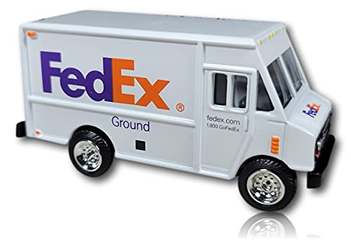 FedEx Ground Miniature Delivery Truck – 3″ Length – Scale 1:64 – Gauge S – Sold as a Display or Collectable Item, Not as a Child’s Toy