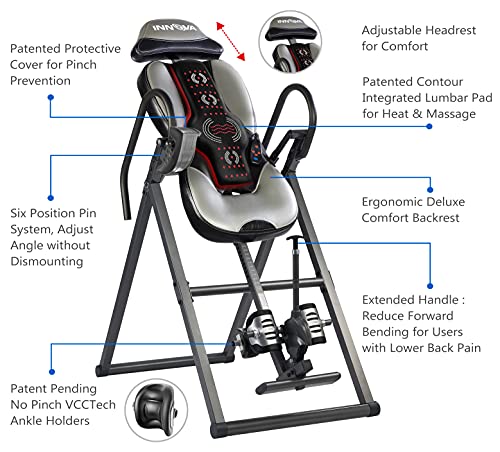 INNOVA HEALTH AND FITNESS ITM5900 Advanced Heat and Massage Inversion Table | The Storepaperoomates Retail Market - Fast Affordable Shopping