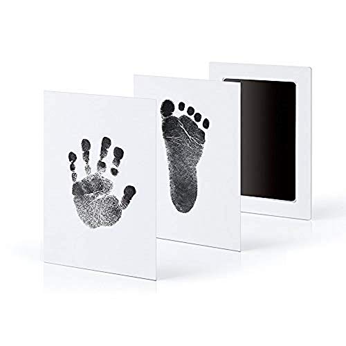 Home-organizer Tech 3-Pack Extra Large Baby Safe “Inkless Touch” Handprint and Footprint Ink Pads, 100% Non-Toxic & Mess，Keepsake Gifts to Cherish Baby’s Memories