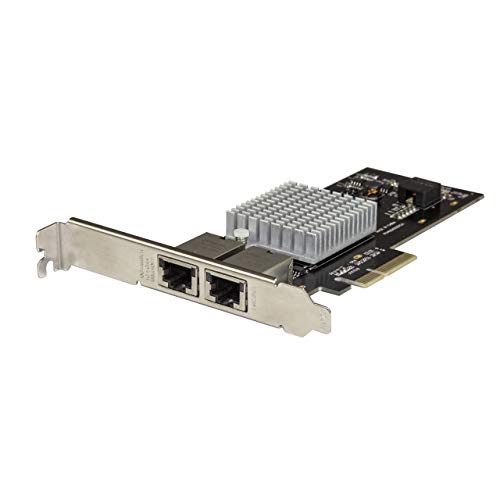 StarTech.com Dual Port 10G PCIe Network Adapter Card – Intel-X550AT 10GBASE-T & NBASE-T PCI Express Network Interface Adapter 10/5/2.5/1GbE Multi Gigabit Ethernet 5 Speed NIC LAN Card (ST10GPEXNDPI)