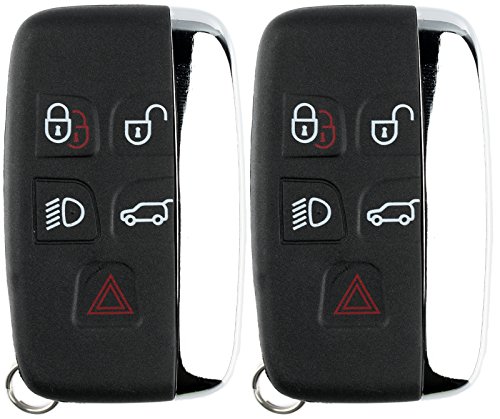 KeylessOption Keyless Entry Remote Control Car Smart Key Fob Replacement for Jaguar KOBJTF10A (Pack of 2)