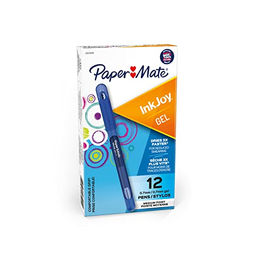 Paper Mate InkJoy Gel Pens Medium Point (0.7mm) Capped, 14 Count, Assorted Colors (2023009)