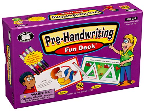 Super Duper Publications | Pre-Handwriting Fun Deck | Fine Motor Activities Flash Cards | Educational Learning Materials for Children