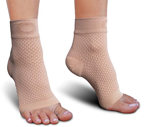 Plantar Fasciitis Socks with Arch Support for Men & Women – Best Ankle Compression Socks for Foot and Heel Pain Relief – Better Than Night Splint Brace, Orthotics, Inserts, Insoles