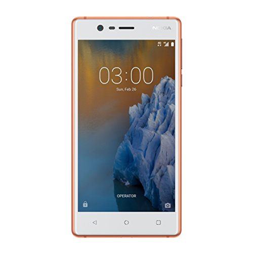 Nokia 3 16GB Android Single-SIM (GSM only, No CDMA) Factory Unlocked 4G/LTE Smartphone (Copper White) – International Version