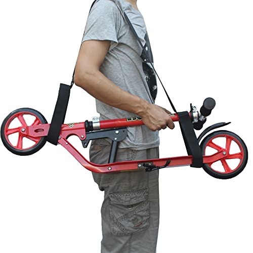 YYST Ride on Toy Strap Bike Shoulder Strap Kick Scooter Carry Strap – No Further Damage to Your Back!