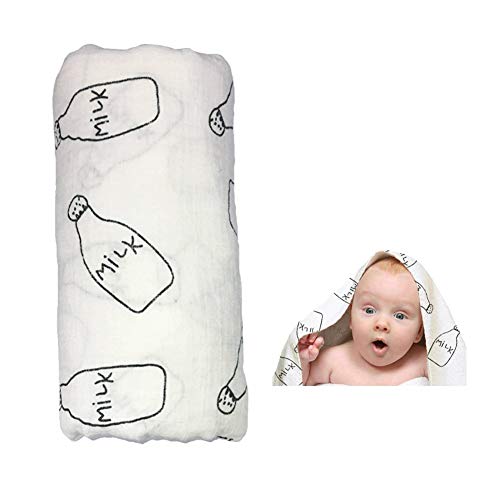 AIVIAI Muslin Baby Swaddle Blankets Baby Long Ripple Wrap Toddler Blankets
