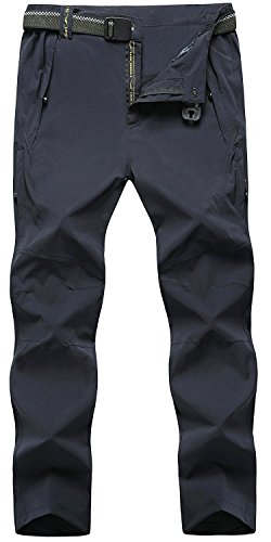 TBMPOY Men’s Hiking Breathable Quick Drying Outdoor Sports Pants(03thin Navy,us M)