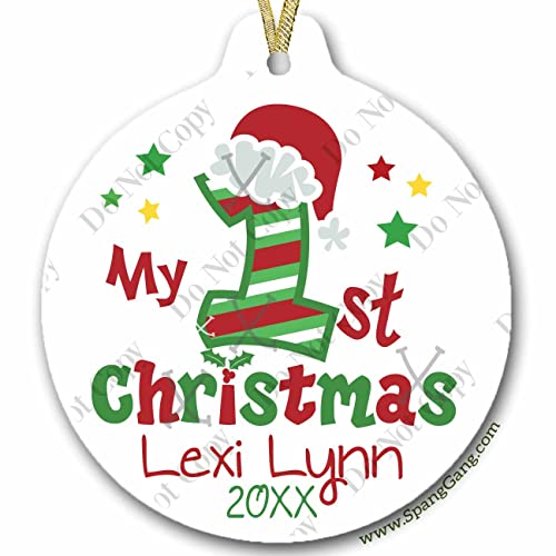 Personalized Christmas Ornament, Second Christmas, 1st Christmas