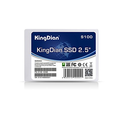 KingDian 2.5 inch SATA II 8GB 16GB 32GB Portable Internal External Solid State Storage Drive SSD for Desktop PCs and MacPro (S100 32GB)