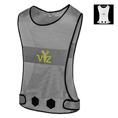 247 Viz Blaze Reflective Running Vest Safety Gear – 360˚ High Visibility Running Vest For Women & Men, Be Seen from All Angles While Running, Walking, Jogging, & Cycling, Stay Visible & Safe (Medium)