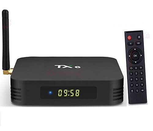 TX6 Android tv Box Android 9.0 4GB DDR3 + 64GB H6 up to 1.5 GHz Quad core ARM Cortex-A53 4K/6K 2.4G+5G WiFi 5.0 BT 4.1 Smart TV Box