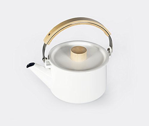 Kaico White Enamelware Tea Kettle by Koizumi Studio – Good Design Award Winner