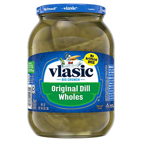 Vlasic Original Dill Whole Pickles 46 Fl Oz (Pack of 6)