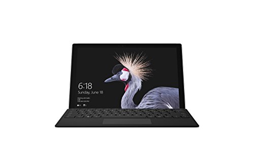 Microsoft Surface Pro with Black Type Cover, Model 1796 (HGG-00001) Intel Core M, 4GB RAM, 128GB SSD, 12.3-in Touch Screen, Win10 Pro