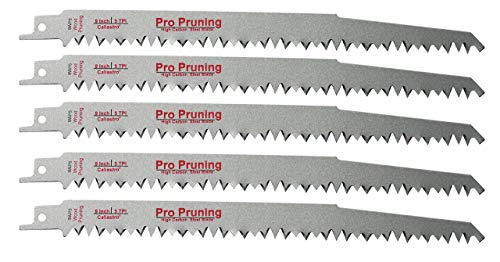 9-Inch Wood Pruning Saw Blades for Reciprocating/Sawzall Saws – 5 Pack – Caliastro