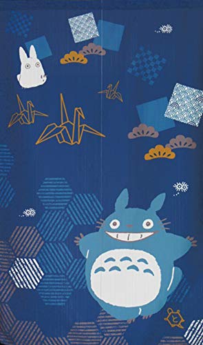 Cosmos Studio Ghibli My Neighbor Totoro noren(Japanese Curtain) Bring Good Luck Series Crane Tortoise 85x150cm 10733