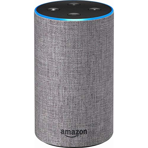 Echo (2nd Generation) – Smart speaker with Alexa and Dolby processing – Heather Gray Fabric