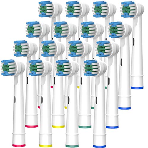 Electric Toothbrush Replacement Heads 16 Pack / Compatible Oral B Braun Replacement Brush Heads / Compatible Oral B Replacement Brush Heads