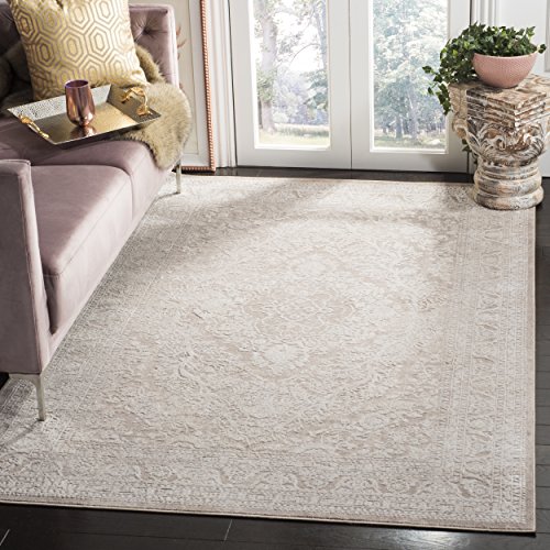 SAFAVIEH Reflection Collection 8′ x 10′ Beige/Cream RFT668A Vintage Distressed Area Rug