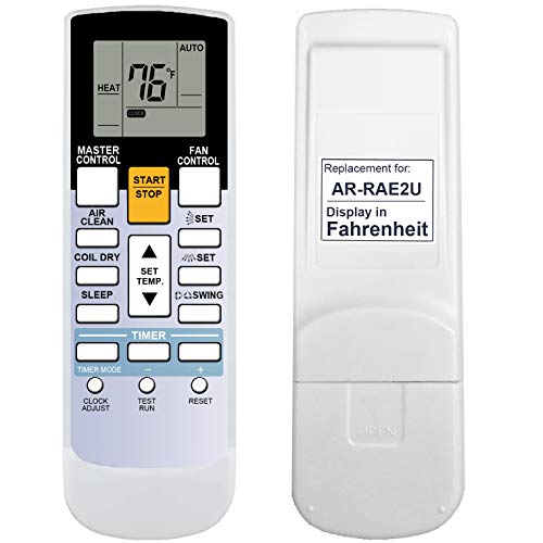 RCECAOSHAN Replacement for Fujitsu Air Conditioner Remote Control Model Number AR-RAE2U Works for ASU12RLS ASU9RLS