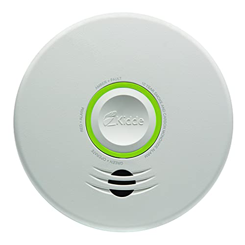 Kidde Smoke & Carbon Monoxide Detector Combo, Hardwired, 10-Year Battery Backup, Interconnect Combination Smoke & CO Alarm with Voice Alert