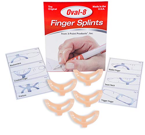 3-Point Products Oval-8 Finger Splint Size 9 (Pack of 5)