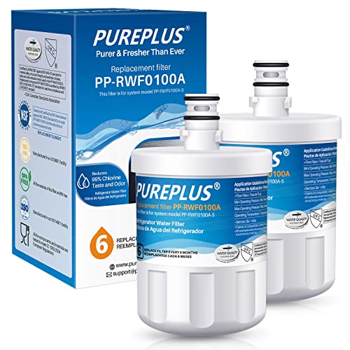 PUREPLUS 5231JA2002A Replacement for LG LT500P, ADQ72910901, GEN11042FR-08, Kenmore 9890, 469890, HDX FML-1, ADQ72910907, LSC27925ST, LFX25974ST, LFX25973D, LFX25973ST Refrigerator Water Filter, 2Pack