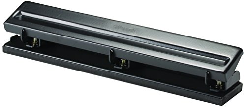 Officemate Standard 3 Hole Punch with 8 Sheet Capacity, Black (90099)