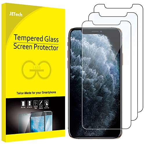 JETech Screen Protector for iPhone 11 Pro, iPhone Xs and iPhone X 5.8-Inch, Tempered Glass Film, 3-Pack