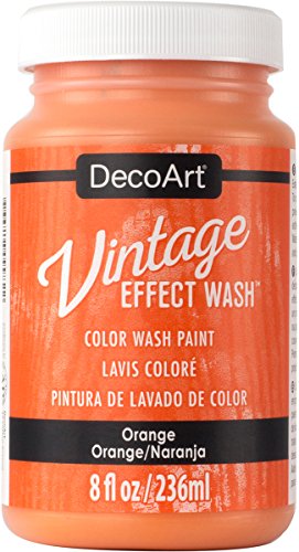 Decoart Orange Vintage Effect Wash 8oz