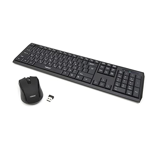 Fujicom Hebrew Keyboard Wireless Mouse Combo Hebrew / English Alphabet Built-in LCD Status Dashboard Sleek Design Seamless Typing