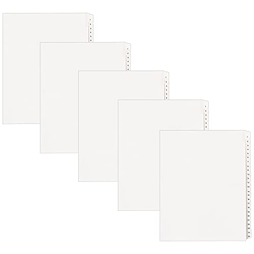 Avery 1-25 Legal Exhibit Dividers for 3 Ring Binders, 25-Tab Sets, Allstate Style, 5 Binder Divider Sets (24761)