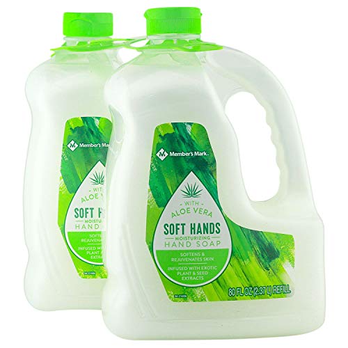 Member’s Mark Moisturizing Hand Soap Refill, Aloe Vera (80 fl. oz, 2 pk.) (pack of 2)