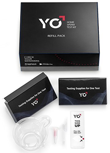 Refill Kit | 2 Additional Tests for YO Home Sperm Test | Motile Semen Analysis | YO Testing Device NOT Included – Refill Pack Only | Choose: 4 Pack, 2 Pack