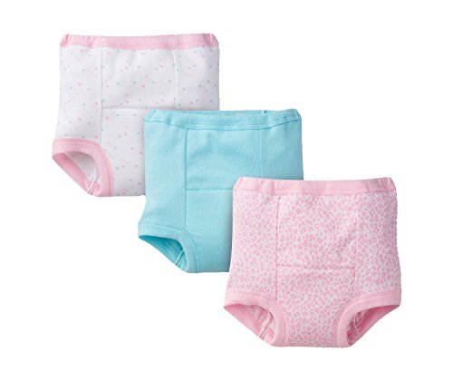 Gerber Baby Toddler Girl Training Pants, Pink Leopard, 3-Pack, 2T
