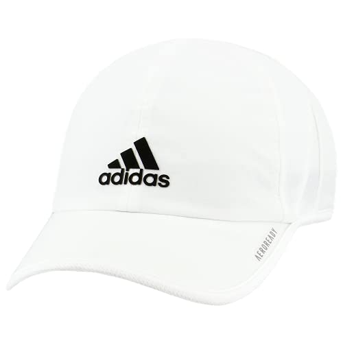adidas Men’s Superlite Relaxed Fit Performance Hat, White/Black, One Size