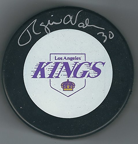 Autographed Rogie Vachon Los Angeles Kings Hockey Puck