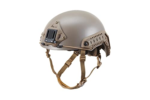 Lancer Tactical Airsoft Use MH Ballistic Type Tactical Gear Helmet – L/XL(Flat Dark Earth)