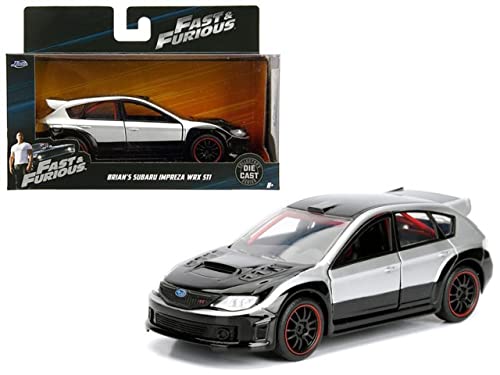 Fast & Furious 1:32 Brian’s Subaru Impreza WRX STI Die-cast Car, Toys for Kids and Adults