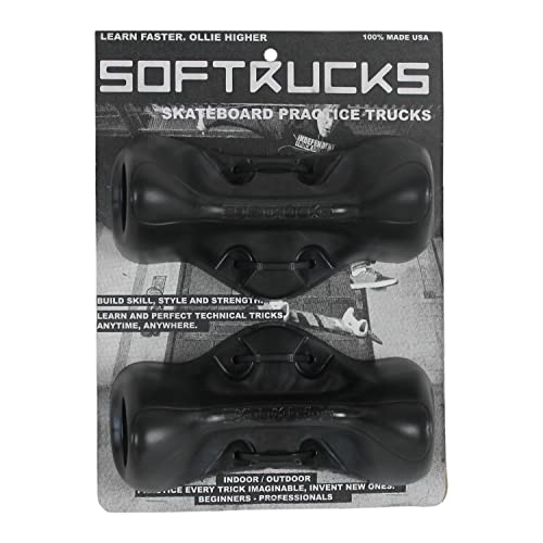 Softrucks Pair Skateboard Trucks (Set of 2), Black, One Size (TR-SFTR-BLK)
