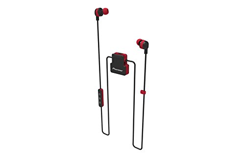 Pioneer Active in-Ear Wireless Headphones with Integrated Clip, Red SE-CL5BT(R)