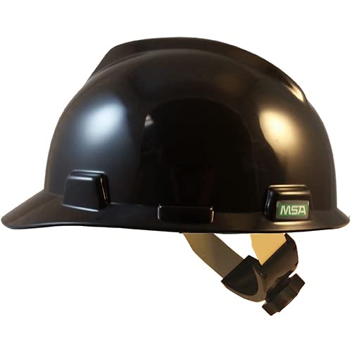 MSA V-Gard Cap Style Hard Hat with Swing Suspension – Black Color