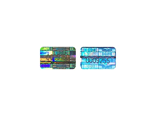 Holomarks 200 pcs Hologram Labels with Serial Numbers, Warranty Stickers Seals .63 x .39 inch