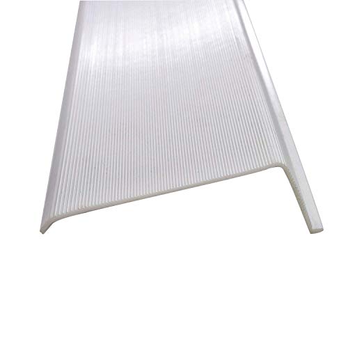 Beam Lighting 12” L-Shape Under Cabinet Light Cover Replacement | White Ribbed Acrylic Diffuser | 11-7/8” Length x 2-7/8” Width x 1” Height (Please Check The Size is Correct Before Ordering)