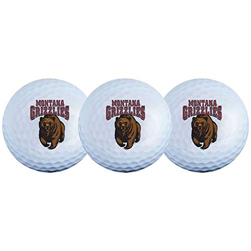 Team Effort Montana Grizzlies Golf Ball 3 Pack