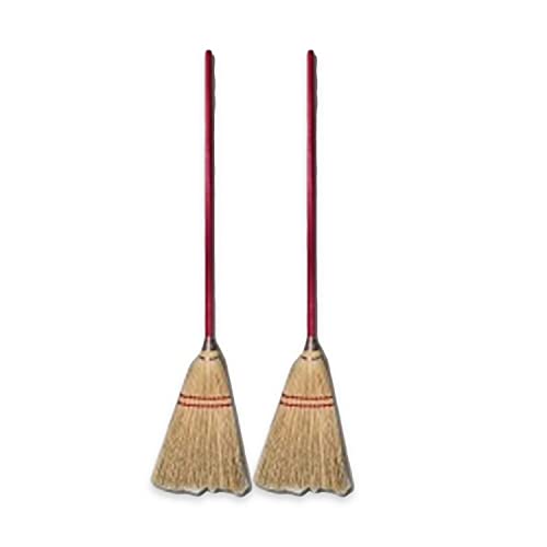 Brooms – 2 Pack (Childs Size Broom – Handle Color May Vary)